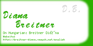 diana breitner business card